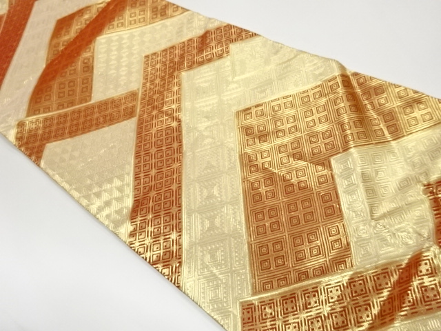 JAPANESE FUKURO OBI / SAGANISHIKI / WOVEN RHOMBUS